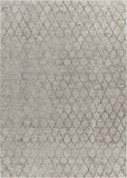 9' X 12' Beige Moroccan Stain Resistant Area Rug