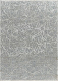 8' X 10' Turquoise Abstract Power Loom Stain Resistant Area Rug