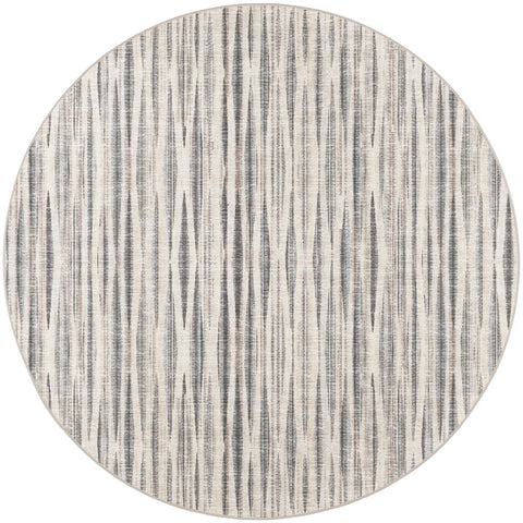 4' Ivory Round Ombre Tufted Handmade Area Rug