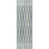 3' X 8' Blue Ombre Tufted Handmade Runner Rug