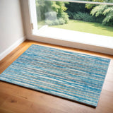 3' X 5' Blue Ombre Tufted Handmade Area Rug