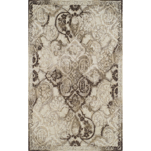 3' X 5' Brown Oriental Area Rug