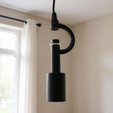 Black Bulb Metal Chandelier