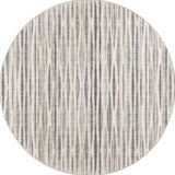6' Ivory Round Ombre Tufted Handmade Area Rug