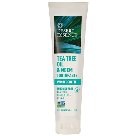 Desert Essence Tea Tree Neem Wintergreen Toothpaste (1x6.25 Oz)