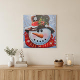 Count Down to Christmas - Snowman Canvas Wrapped Canvas Print Wall Art