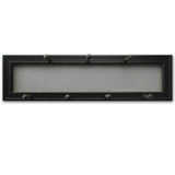 27" Black Wood Wall Mounted Accent Shelf
