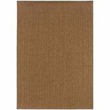 7' X 10' Tan Stain Resistant Indoor Outdoor Area Rug
