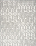 4' X 6' Grey Floral Stain Resistant Non Skid Area Rug