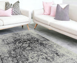 8' X 11' Black Oriental Area Rug