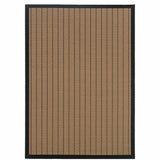 2' X 3' Beige and Black Geometric Stain Resistant Indoor Outdoor Area Rug