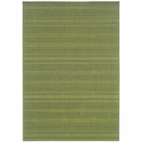 5' X 8' Green Stain Resistant Indoor Outdoor Area Rug