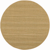 8' X 8' Beige Round Stain Resistant Indoor Outdoor Area Rug