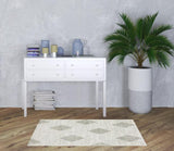 3' X 5' Grey And Ivory Geometric Power Loom Stain Resistant Area Rug
