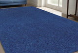 5' X 7' Blue Shag Hand Tufted Area Rug