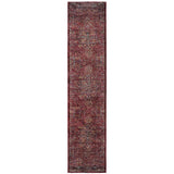 12' Red And Gold Oriental Runner Rug