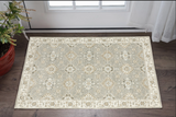 2' X 3' Gray And Ivory Oriental Area Rug