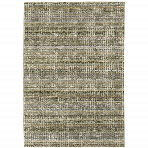 2' X 3' Gray And Ivory Abstract Area Rug