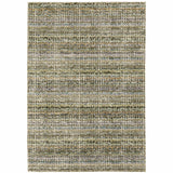 3' X 5' Gray and Ivory Abstract Power Loom Area Rug