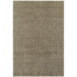 2' X 3' Blue and Silver Geometric Power Loom Area Rug