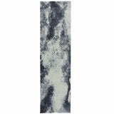 12' Ivory Abstract Runner Rug