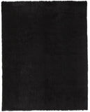 4' X 6' Black Shag Tufted Handmade Area Rug