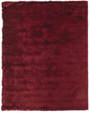 4' X 6' Red And Purple Shag Tufted Handmade Area Rug
