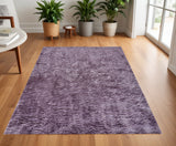 4' X 6' Purple Shag Tufted Handmade Area Rug