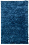 4' X 6' Blue And Green Shag Tufted Handmade Area Rug