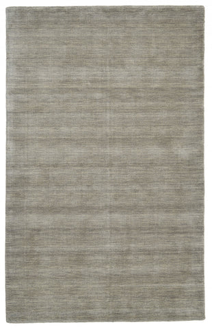 2' X 3' Gray and Ivory Wool Hand Woven Area Rug