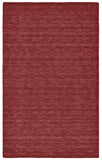 2' X 3' Red Wool Hand Woven Area Rug
