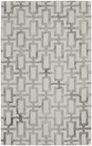 2' X 3' Ivory And Taupe Wool Geometric Hand Tufted Area Rug