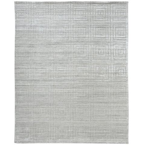 4' X 6' Ivory Geometric Hand Woven Area Rug