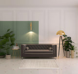 4' X 6' Ivory And Tan Hand Woven Distressed Area Rug