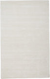 4' X 6' White Hand Woven Distressed Area Rug