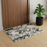 2' X 3' Gray And Black Chevron Area Rug
