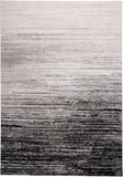 8' X 10' Ivory Beige And Green Striped Washable Indoor Outdoor Area Rug