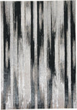 8' X 10' Orange and Ivory Plaid Washable Non Skid Indoor Outdoor Area Rug