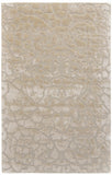 2' X 3' Gray and Ivory Abstract Hand Tufted Non Skid Area Rug