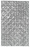 4' X 6' Gray Wool Abstract Hand Tufted Area Rug