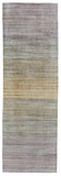 10' Beige and Purple Ombre Hand Woven Runner Rug