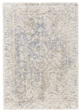 2' X 3' Ivory Blue And Tan Abstract Hand Woven Area Rug