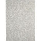 8' X 10' Pink and Ivory Floral Washable Non Skid Indoor Outdoor Area Rug