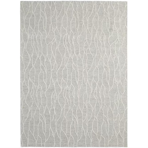 8' X 10' Pink and Ivory Floral Washable Non Skid Indoor Outdoor Area Rug