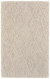 3' X 5' Charcoal And Ivory Damask Washable Indoor Outdoor Area Rug