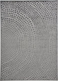 2' X 3' Gray And Silver Abstract Area Rug