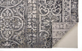 5' X 8' Gray Ivory And Taupe Abstract Stain Resistant Area Rug