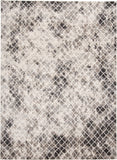 5' X 8' Ivory Gray And Taupe Abstract Stain Resistant Area Rug