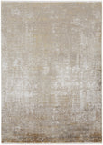 2' X 3' Ivory And Beige Abstract Area Rug