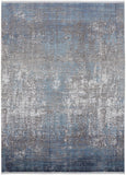 8' X 10' Teal Abstract Washable Non Skid Indoor Outdoor Area Rug